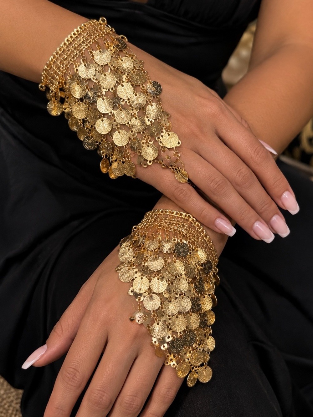 Gold Coin Detail Bracelet